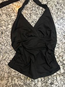 Y2k Black Halter Top
