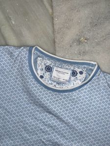 Blue Patterned T-Shirt