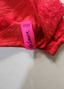 Red Lace Trim Panty
