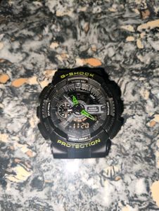 G-Shock Ga110 Black & Green Watch [First Copy]