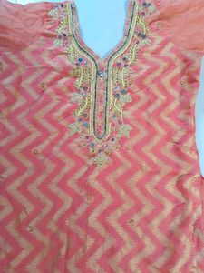 Orange Patiyala Suit