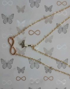 Layered Infinity and butterfly Necklace
