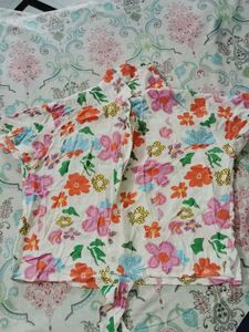 Floral Print Crop Top