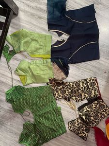 Assorted Sari Blouses - Set of 4