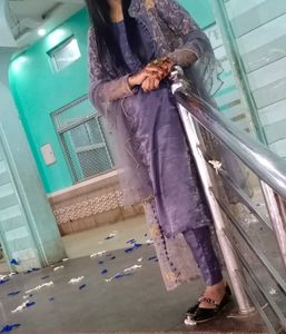 🌸Suit With Net Embroided Shrug And Dupatta🌸