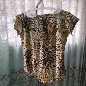 Tiger Print Top
