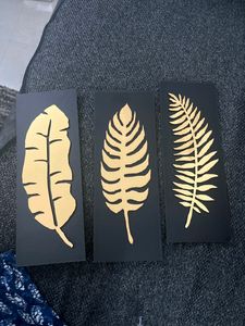 B1g1freeWall Decor Hanging Golden 3 Plate