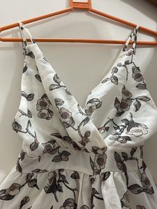 Backless Floral Jumpsuit