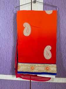 Designer Saree With Ready made Blouse