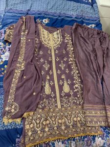 Lavender Pakistani Suit