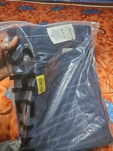 Shein Full Length Low Rise Mid Wash Distress Jeans