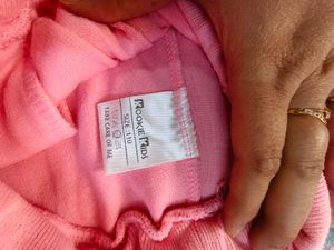 Kookir Kids Adorable Pink Bow Baby Top And Bottom