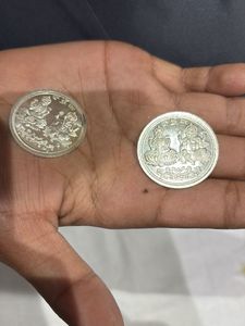 silver coin 2 pcs