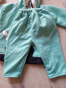 Cute Panda Warm Hoodie Set for 6-16 month baby