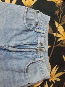 Light Blue Mom Ripped Jeans