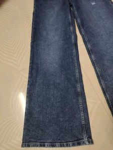 Roadster Wide Leg Distressed Jeans