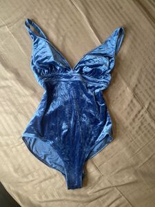 Blue Velvet bodysuit