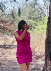 Pink Bodycon Mini Dress