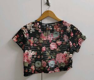Floral crop top