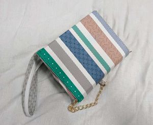Striped Shoulder Bag