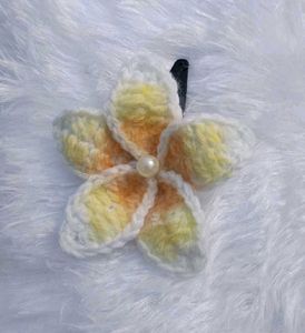 Crochet Flower Hair Clip 🌸💖💫✨