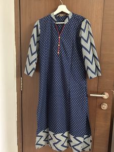Brand New Polka Dots Collared Kurti For Women