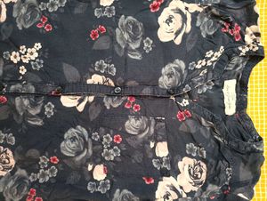 Floral Print Long Sleeve Shirt