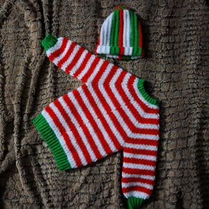 Handmade Christmas Pullover With Cap