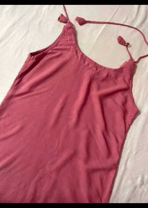 Pink Embroidered Tunic Top