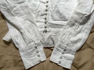 White Eyelet Embroidered Long Sleeve Top