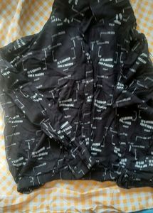 Rio Crop Black Boxy Shirt