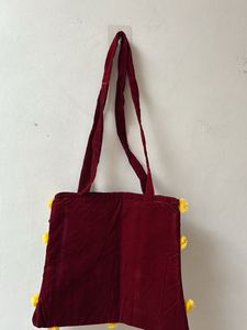Embroidered Shoulder Bag