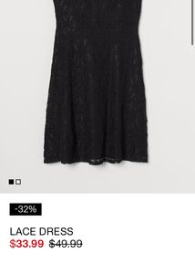 H&amp;M Black Dress