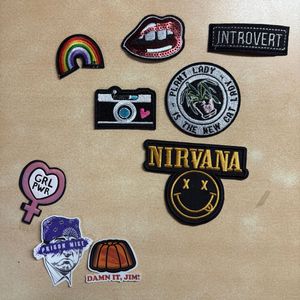 Set Of 6 iron-on patches & 3 Stickers
