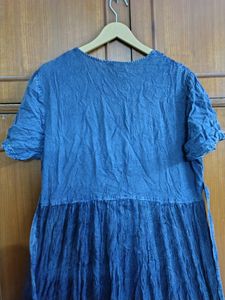 Blue Cotton Kurti