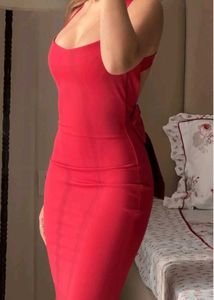 Elegant Red Maxi Dress