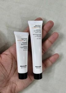 Minimalist 10ml sunscreen and 20ml shampoo combo