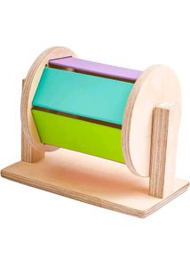 Montessori Drum Educational Spining Rainbow Wheel
