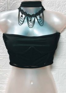 Black Corset Top Small Size