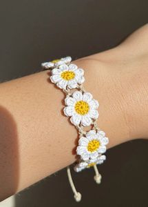 Pink Flower Bracelet