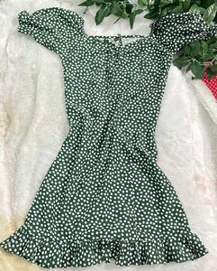 Green Polka Dot Dress
