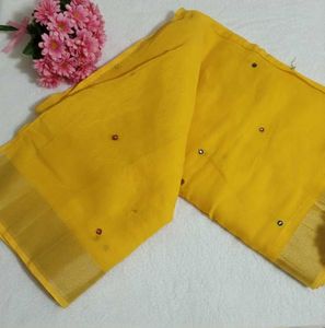 Elegant Yellow Saree