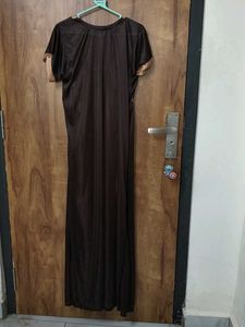 Elegant Brown 3 piece night Dress