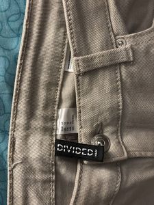 High Waist Wide Leg Beige Pants