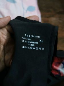 Red &amp; Black Sports Bra