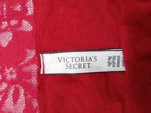 Victoria&#39;s Secret Red Lace Trim Briefs