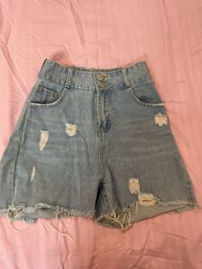 Blue Denim Shorts