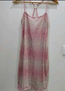 Sparkly Pink Mini Bodycon Dress