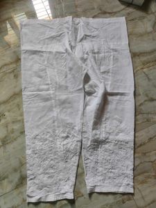 chikankari lower bottom