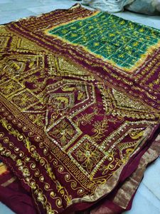 Unique  Embroidered Saree Check All Pic Before Buy